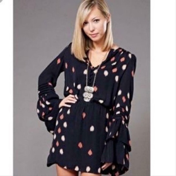 Parker Dresses & Skirts - Parker Bell Sleeve Silk Mini Dress Sz XS
